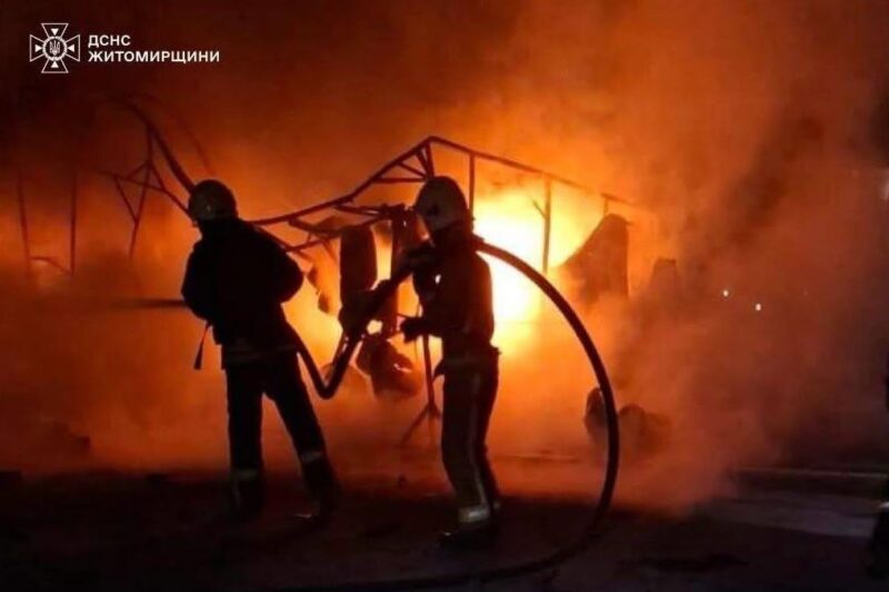 Атака дронів на Житомир: з’явилися фото наслідків