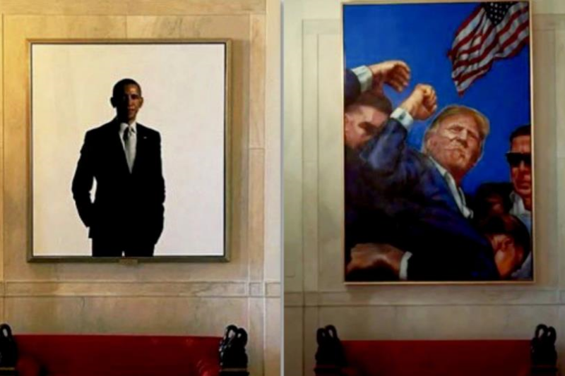У Білому домі портрет Обами замінили на картину з Трампом після замаху