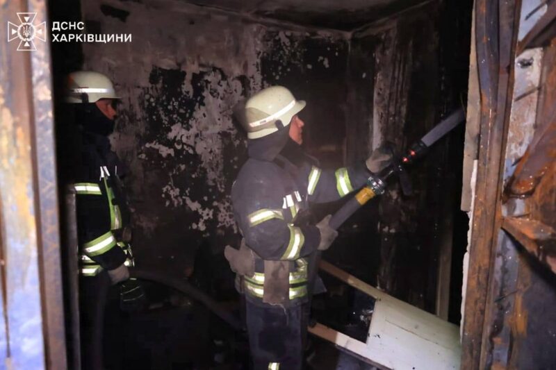 У Харкові горіла 12-поверхівка, людей евакуювали