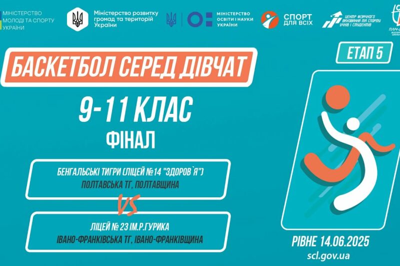 БАСКЕТБОЛ | Дівчата 9-11 класи | Гра за 1 місце | Пліч-о-пліч: Етап 5