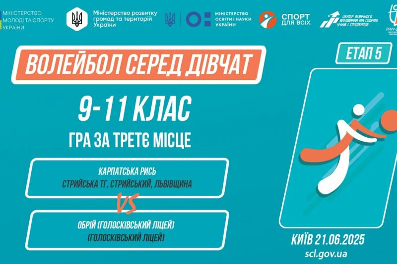 🏐 ВОЛЕЙБОЛ | Дівчата 9-11 класів | Гра за 3 місце | Пліч-о-пліч: Етап 5