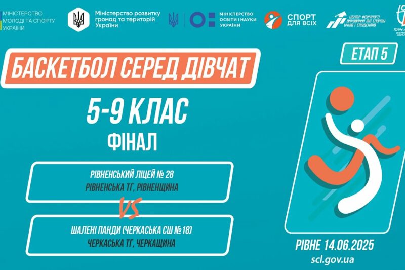 🏀БАСКЕТБОЛ | Дівчата 5-9 класи | Гра за 1 місце | Пліч-о-пліч: Етап 5