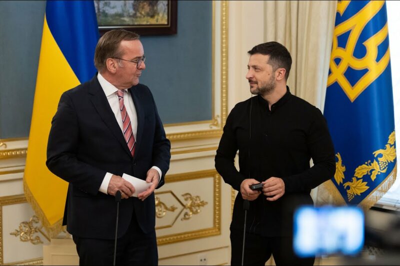 Спільний пресбрифінг Володимира Зеленського й Бориса Пісторіуса за підсумками зустрічі в Києві