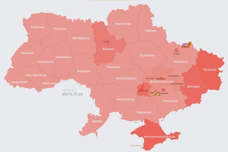 В Україні оголошено масштабну тривогу через зліт ворожих МіГ-31К