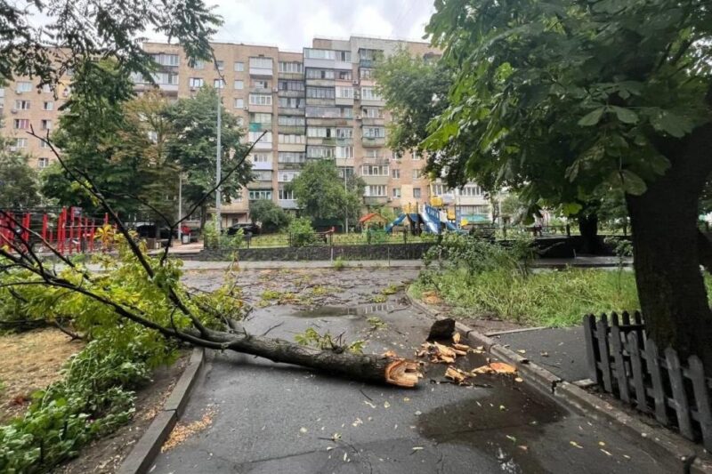 Негода в Києві: підтоплені багато вулиць і станція метро