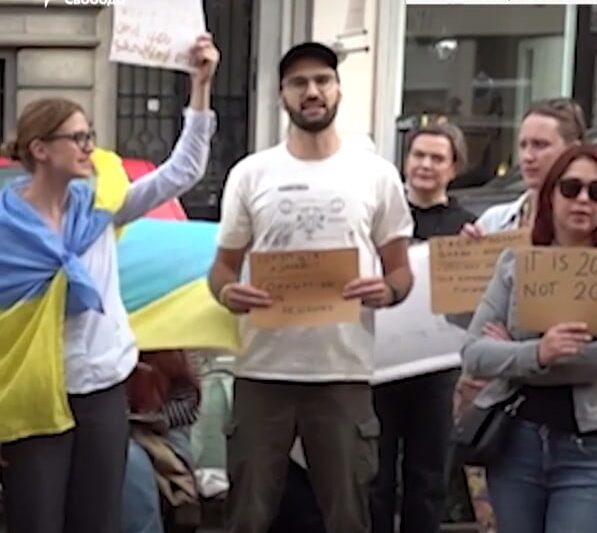 У Брюсселі українці виявили солідарність із протестами в Україні