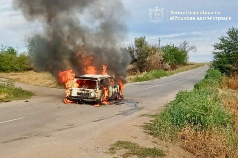Росіяни вбили дроном двох цивільних під Запоріжжям