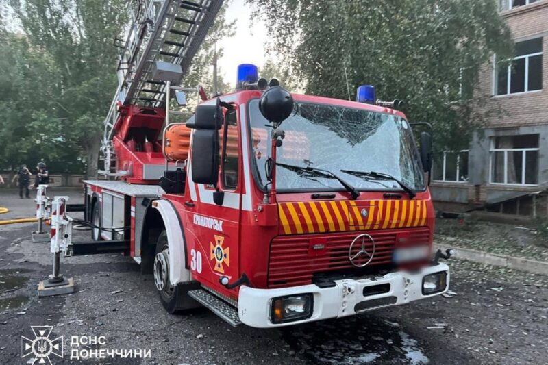 Росіяни атакували рятувальників, які гасили пожежу в Краматорську