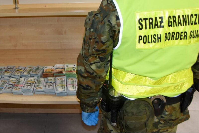 Українка намагалася провезти у Польщу купу валюти у валізі