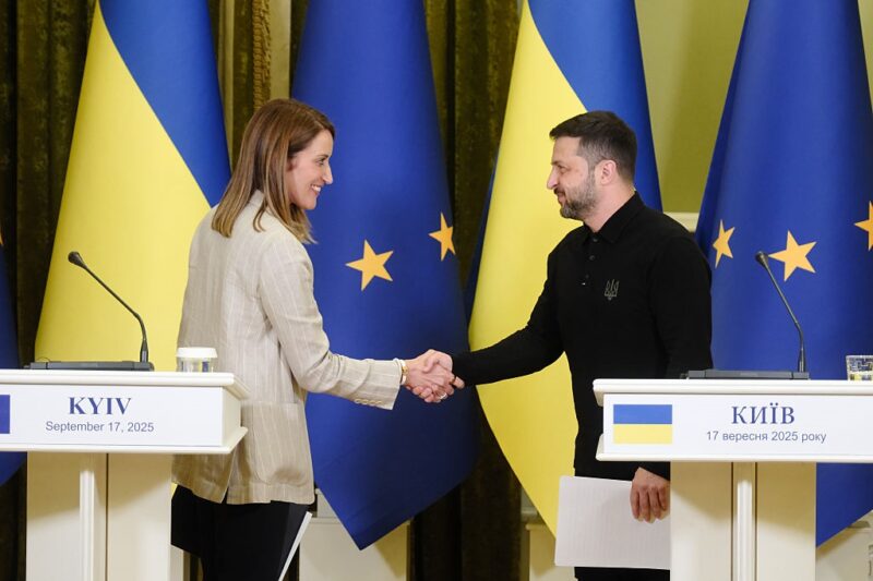 Зеленський зустрівся з головою Європарламенту