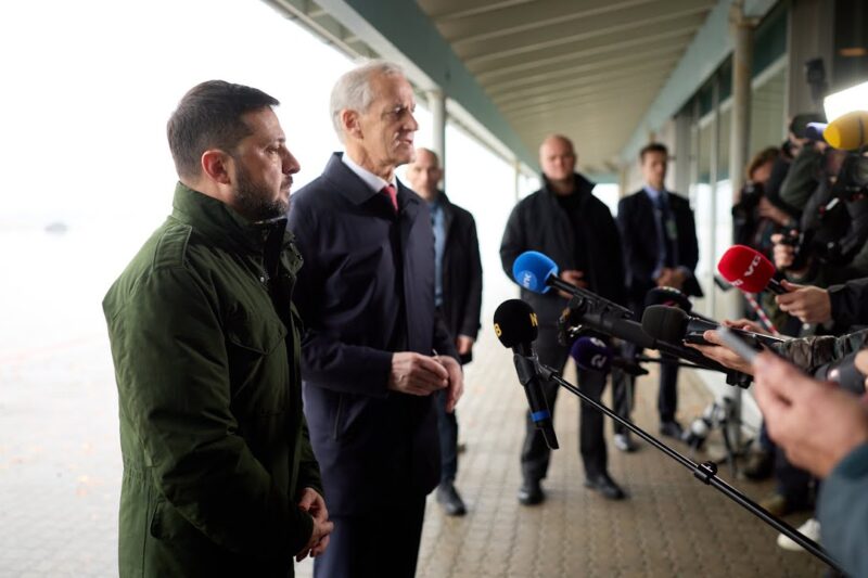 Спілкування Володимира Зеленського і Йонаса Гара Стере з медіа