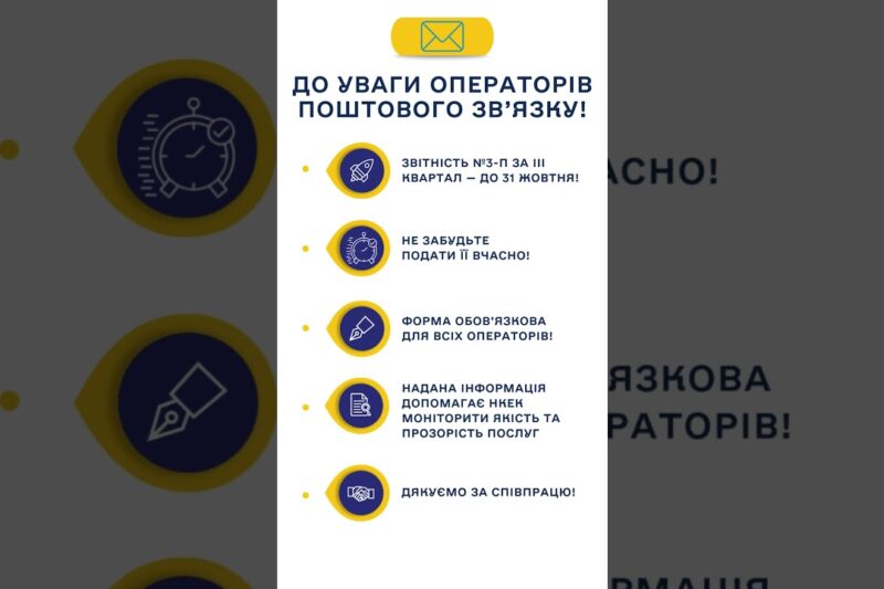 #shots #нкек #пошта #звітність #news #україна #регулятор