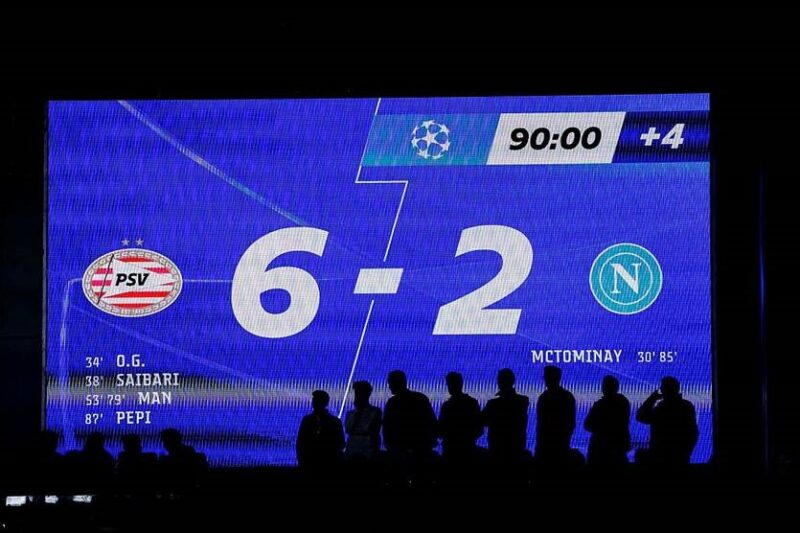 Історичне фіаско: Наполі зазнав найбільшої поразки в ЛЧ