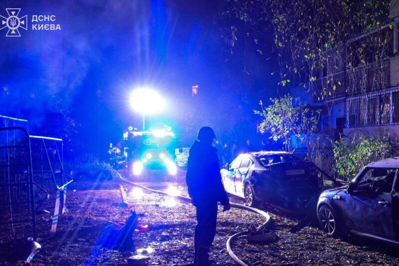 Нічна атака РФ на Київ: з’явилися фото наслідків