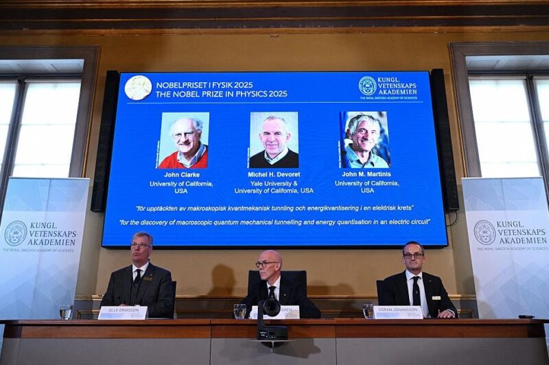 Оголошено лауреатів Нобелівської премії-2025 з фізики