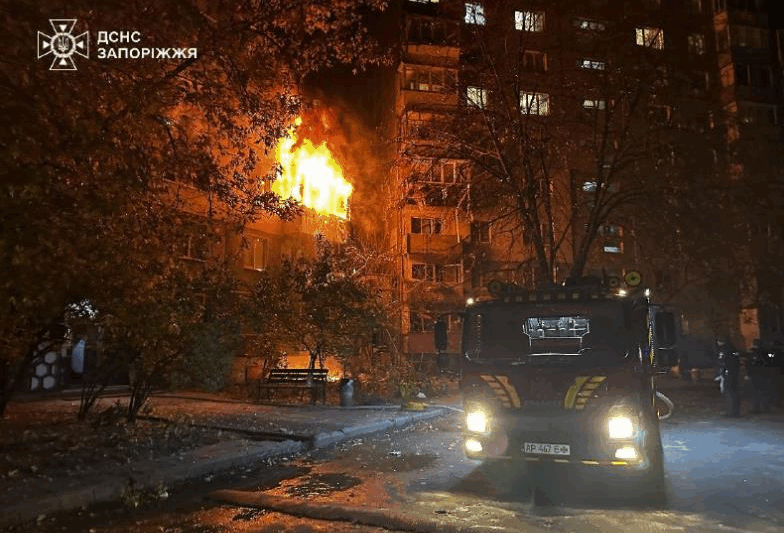 У Запоріжжі через обстріл постраждали 13 людей