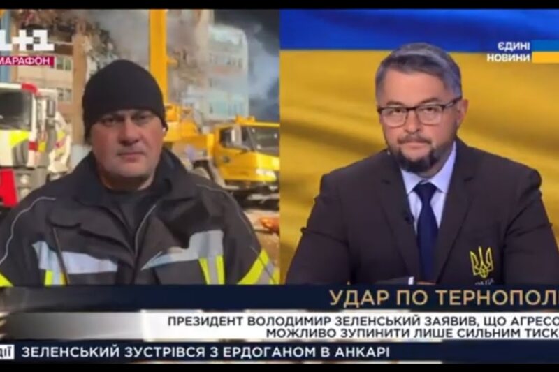 Андрій Даник повідомив про стан аварійно-рятувальних робіт в етері телемарафону «Єдині новини»