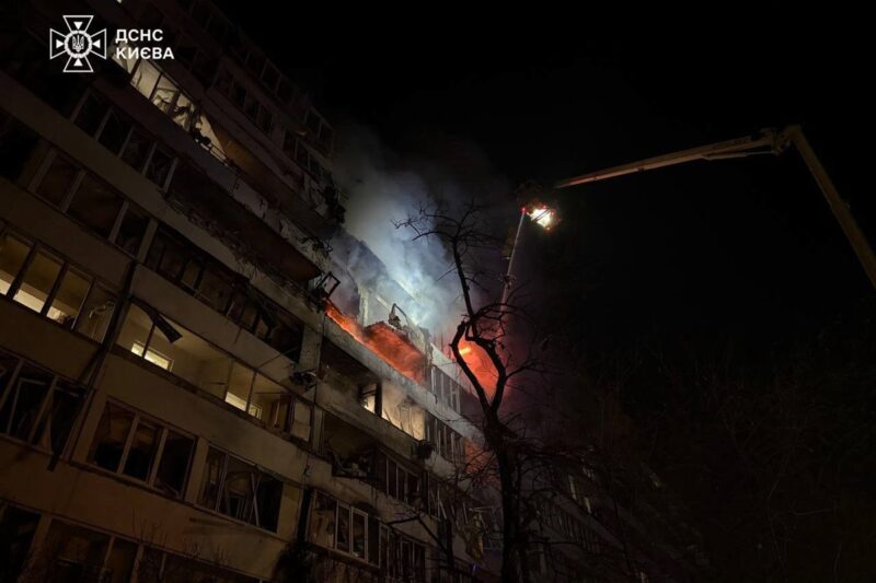 Обстріл Києва: є загиблий, постраждалі, пошкодження