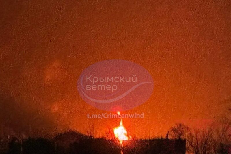 У Криму сталася пожежа на нафтобазі – соцмережі