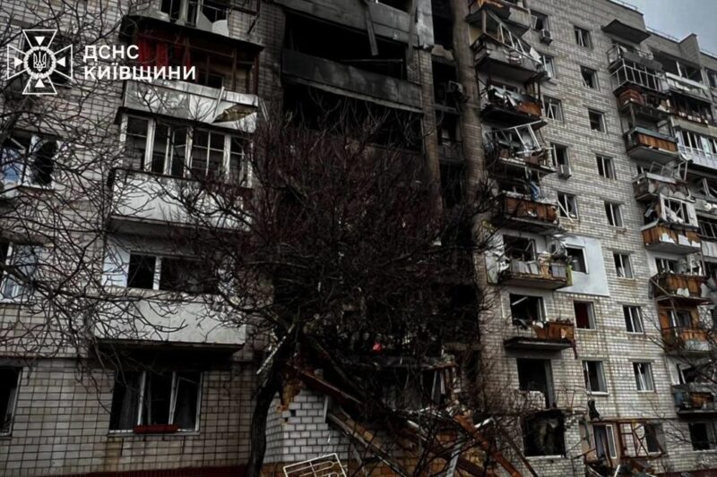 У Вишгороді показали наслідки атаки “шахедів”