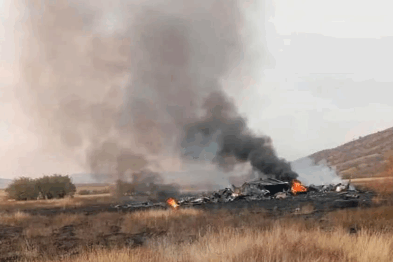 Військовий літак Туреччини впав на кордоні Грузії та Азербайджану