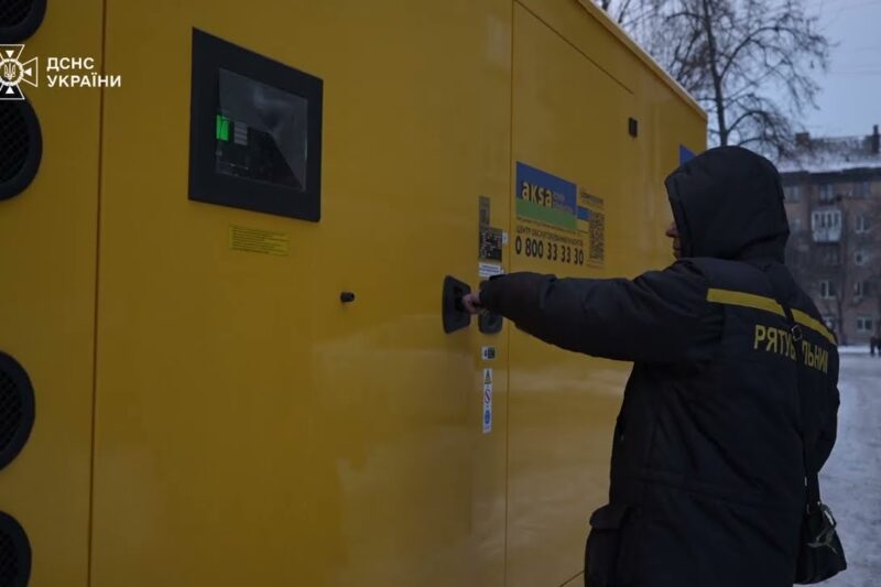 ДСНС встановлює генератори для аварійного електроживлення житлових будинків столиці