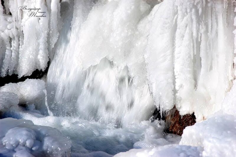 Крига повністю скувала Джуринський водоспад