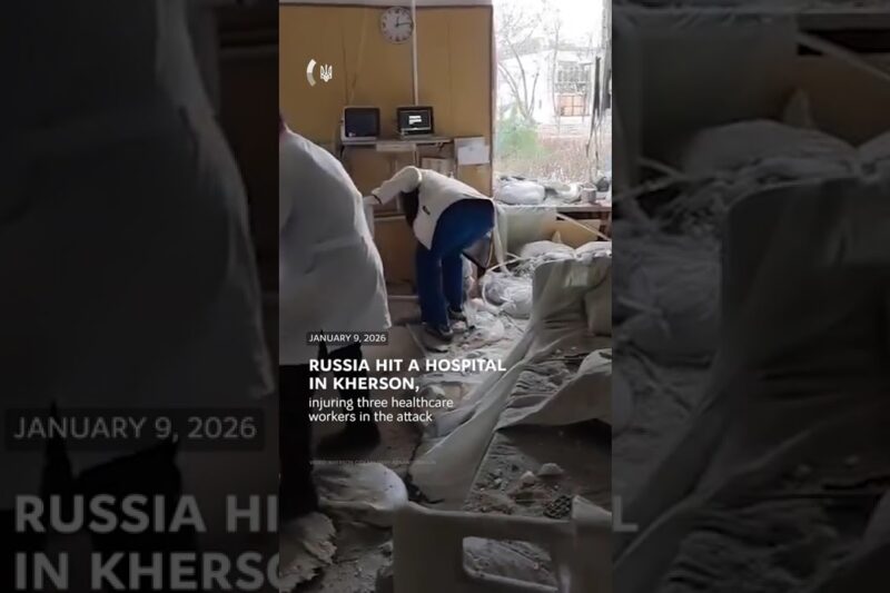 Russia attacked a city hospital in Kherson