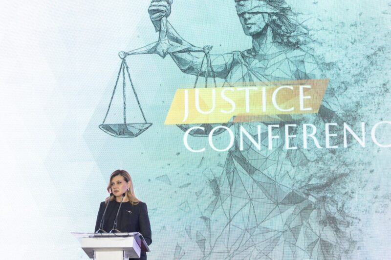 Перша леді України Олена Зеленська взяла участь у Justice Conference, що відбулася в Києві