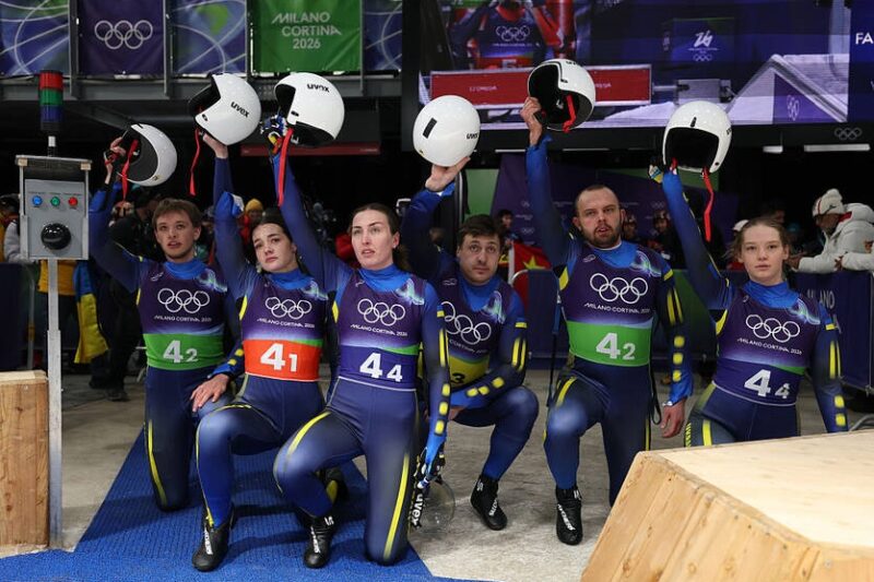 У змішаній естафеті на санях Україна на Олімпіаді в Італії стала шостою