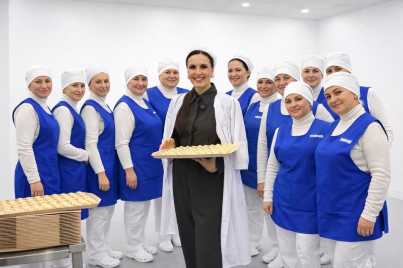 Зірка ліпить пельмені: як Міла Нітіч побувала на виробництві MAKEY у Кривому Розі