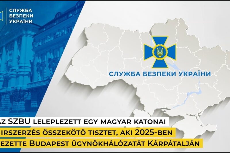 Az SZBU leleplezett egy magyar katonai hirszerzés összekötö tisztet