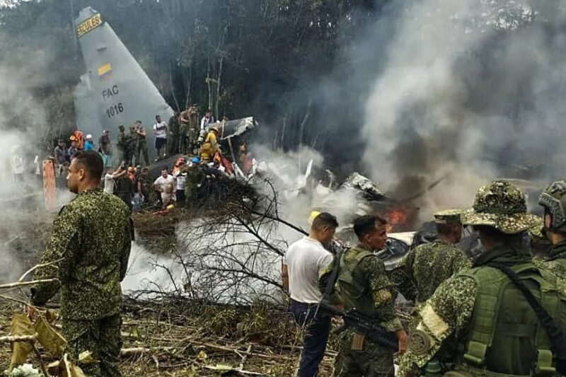 Аварія літака з військовими в Колумбії: що відомо