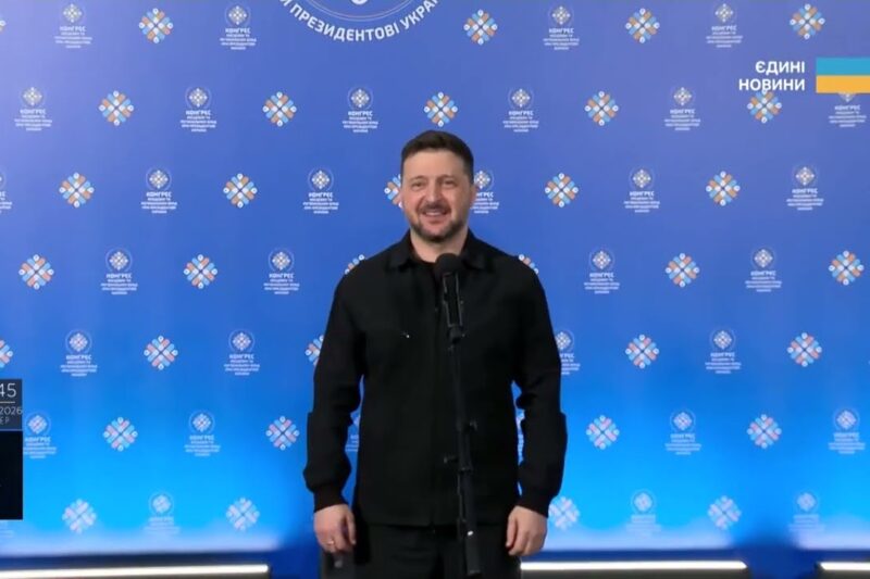 Пресконференція Володимир Зеленський на Конгресі місцевих та регіон влад при Президентові України