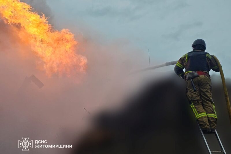 Вночі ворог вдарив по Житомирській області