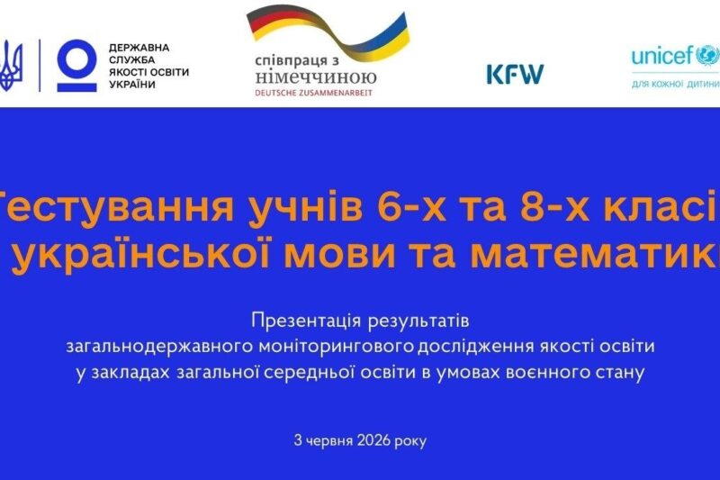 Якість освіти під час війни: результати моніторингу 6 і 8 класів