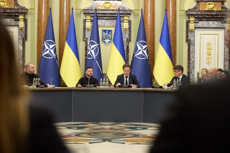 Звернення Володимира Зеленського до учасників засідання Ради Україна – НАТО в Києві