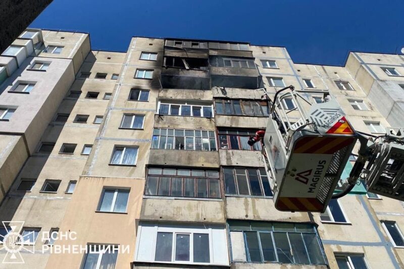 У Рівному під час пожежі загинула дитина, ще троє госпіталізовані