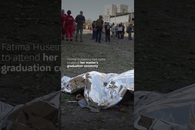 Student was killed in Kharkiv next to her graduation gown