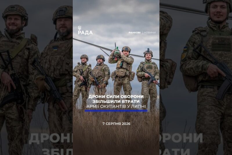 🗓️ 07.08.2026☀️ Ранкові новини🔴 1626-й день війни